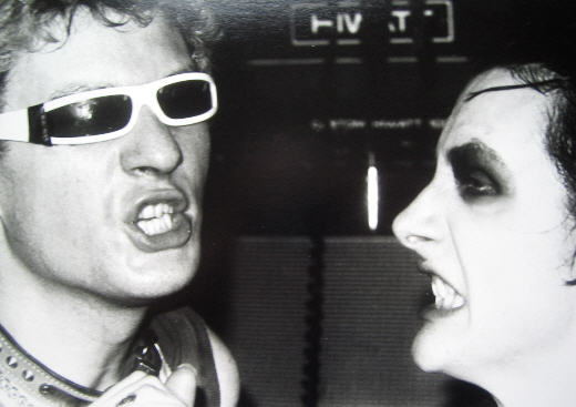 Captain Sensible & Dave Vanian of the Damned down the Roxy