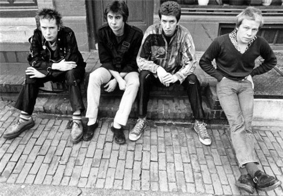 Sex Pistols - John Rotten, Glen Matlock, Steve Jones and Paul Cook in Amsterdam 