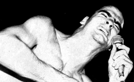 Henry Rollins of Black Flag flexes his mighty bicep (DC Collection)