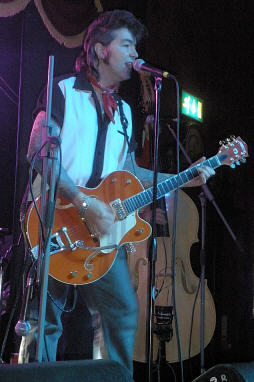 Brian young of the Sabrejets in two hot bands tonight (Joe Donnelly)