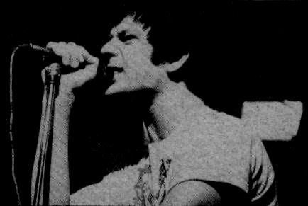 Robert Lloyd back in the days of snot and spit, Manchester Electric Circus October 1st 1977 (DC Collection)
