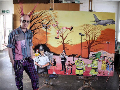 Rob Filth with some of his art (Rob Filth) 