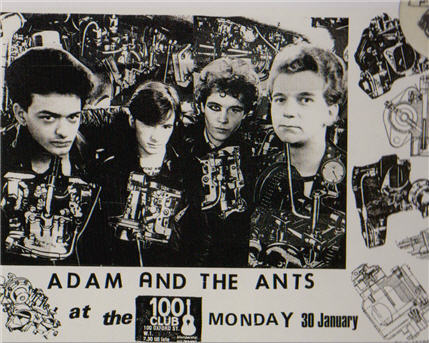 Iconic Adam And The Ants Flyer 1978
