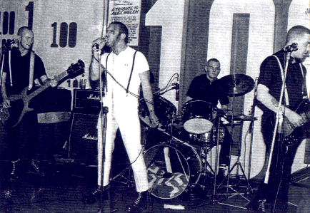 1982 version of Skrewdriver at the 100 Club London (DC Collection)