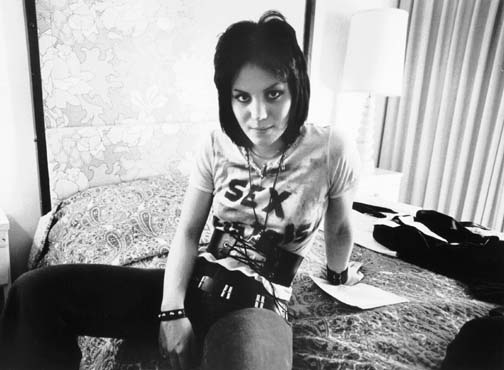 Joan in her Tropicana Motel LA residence during the late 70's (Brad Alterman)