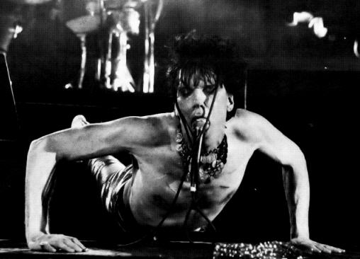 Lux Interior doing his Human Fly routine in 1990 (DC Archive)
