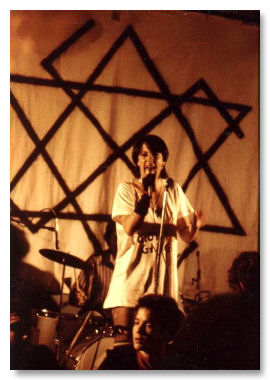 NBJ's Anele live on stage at the Belmonst Ballroom 1981
