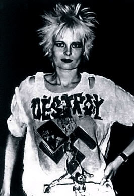 Vivienne Westwood in destructive mode (Punk Rocker Archives)