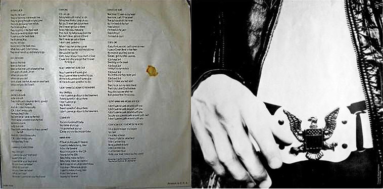 Ramones 'Ramones' LP inner sleeve 1976