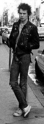 Sid on the street early 1977