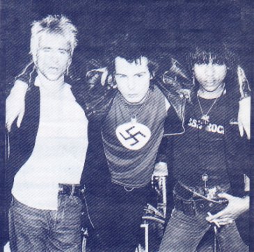 Jerry Nolan, Sid and a member of all black punk outfit Pure Hell - NY 1978 (DC Collection)
